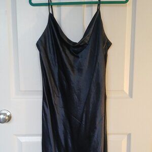 Full-Length Satin Evening Dress